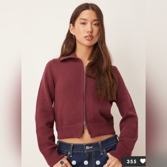 Abercrombie Full Zip Sweater Cardigan Size Small - Picture 7 of 7